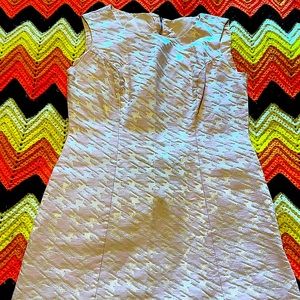 1960’s pink houndstooth sleeveless mini dress